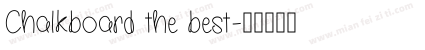 Chalkboard the best字体转换